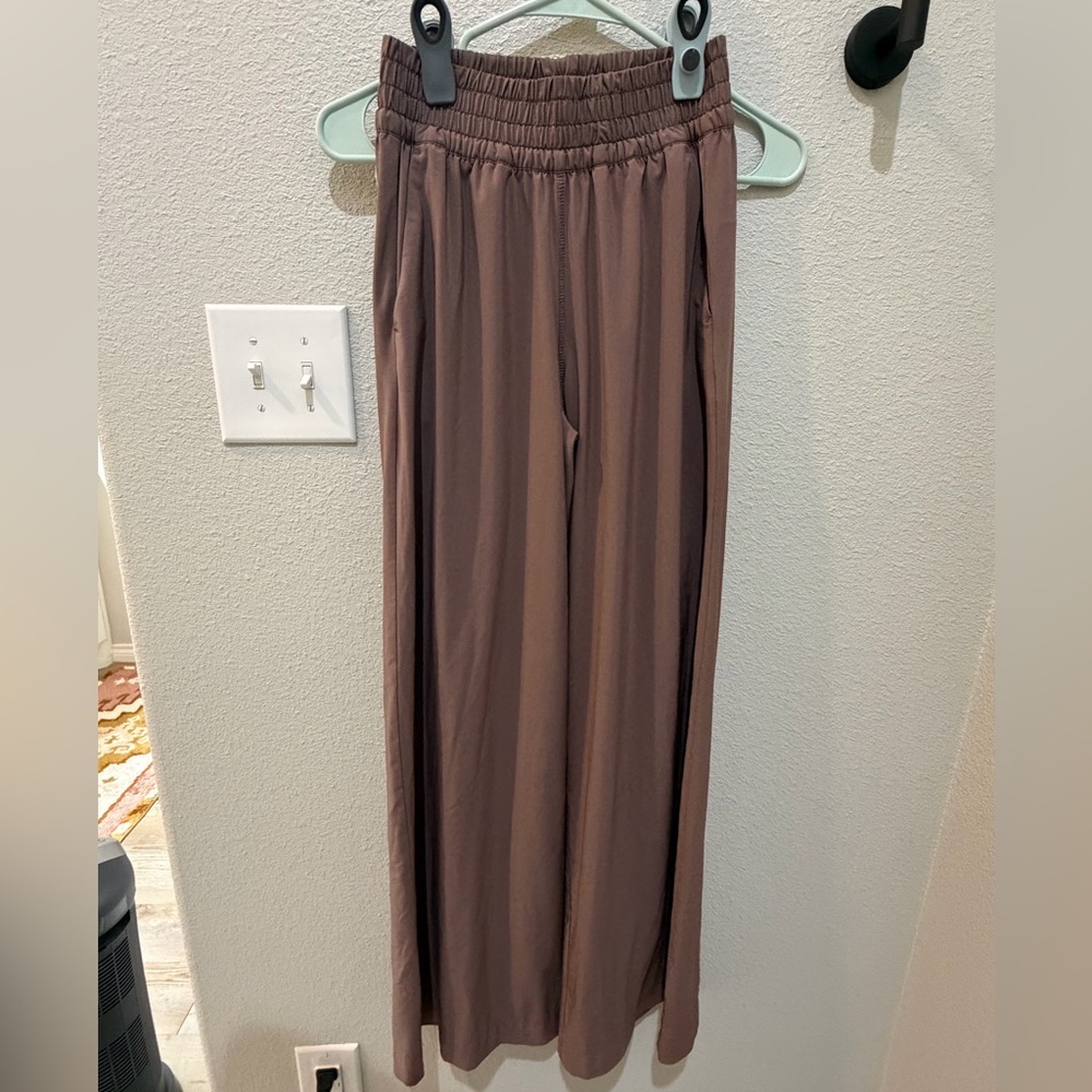 Vuori Brown Wide-Leg Pants